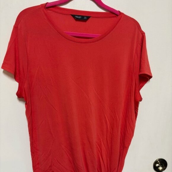 SIMPLY VERA WANG BRIGHT ORANGE SIDE TIE TUNIC. SZ. XXL - Picture 2 of 3